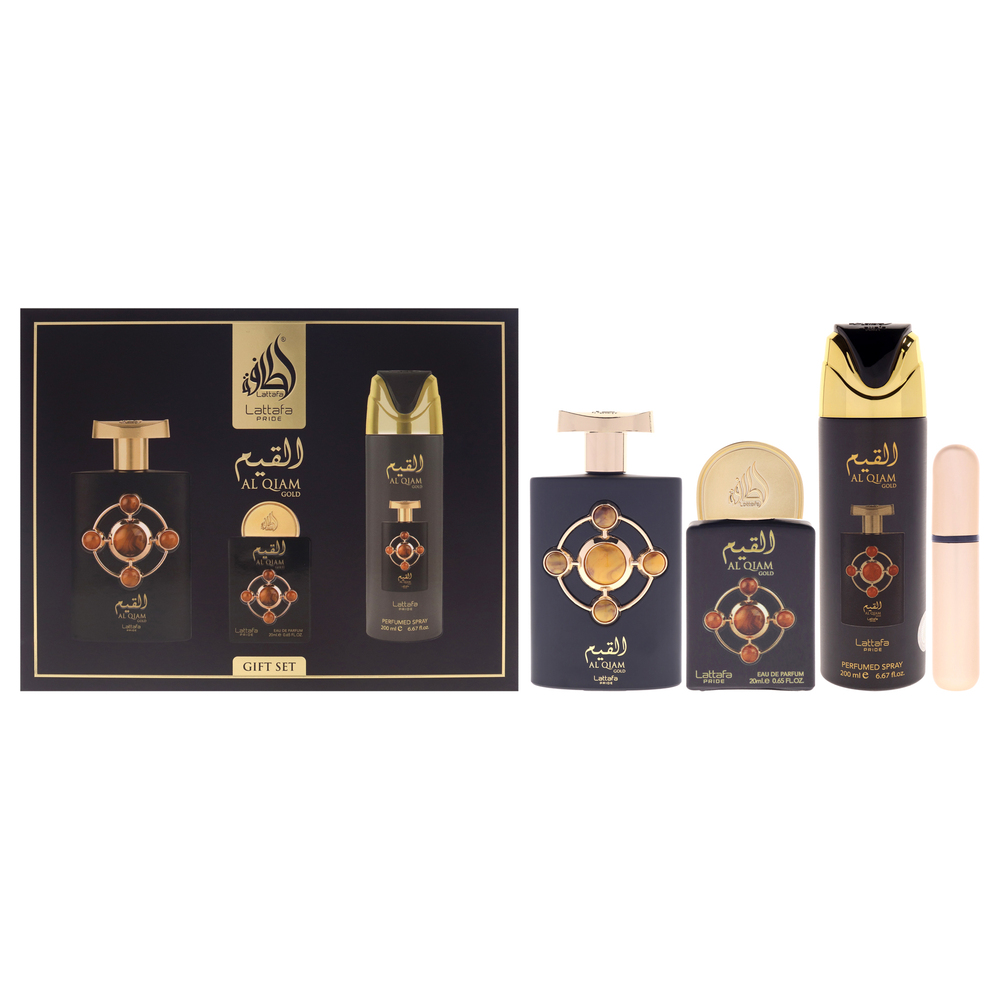 Lattafa Pride Al Qiam Gold Gift Set 3 Pc